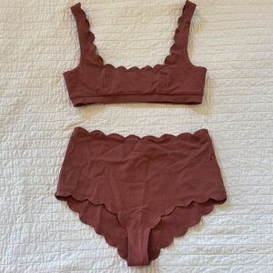 Marysia Santa Monica Scalloped Bottoms and Mini Palm Springs Top - Medium